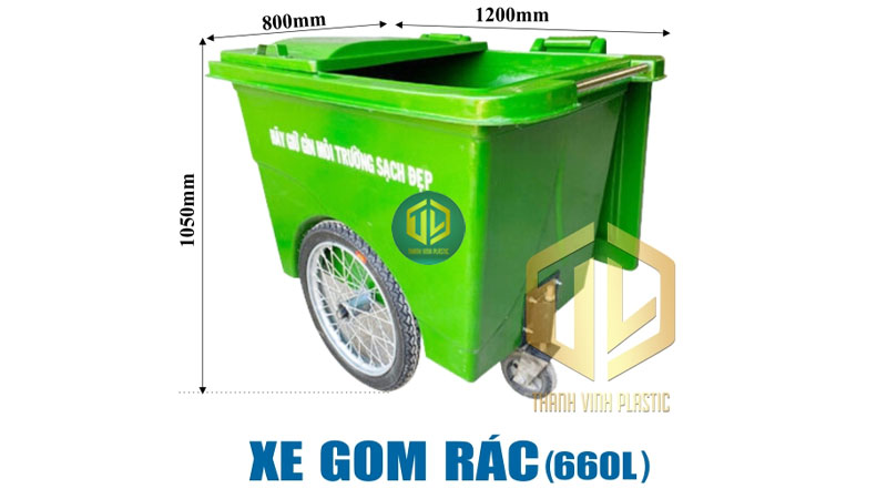 TOP 4 thùng rác 660 lít dung tích lớn bán chạy nhất thị trường