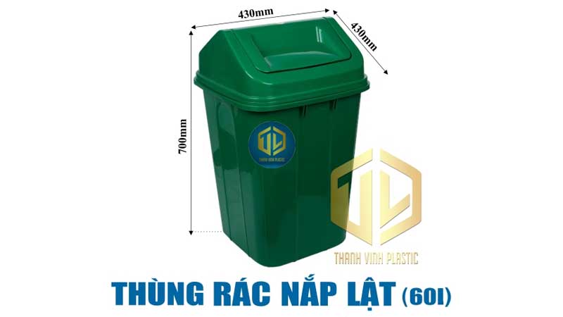 Các loại thùng rác gia đình phổ biến theo kích thước và giá bán