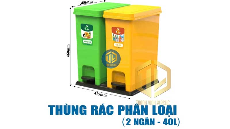 Các loại thùng rác gia đình phổ biến theo kích thước và giá bán