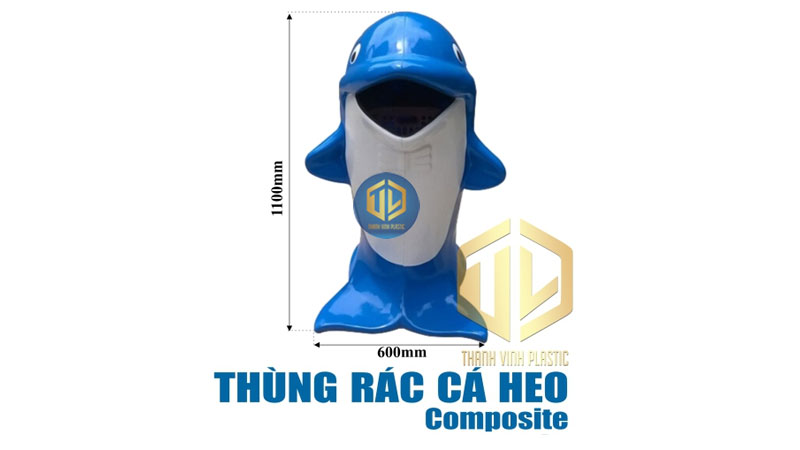 Thùng rác cá heo