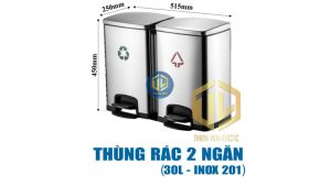 thung rac inox lon