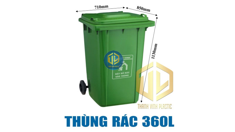 TOP 5 thùng rác lớn có bánh xe tiện lợi, giá tốt nhất 2026