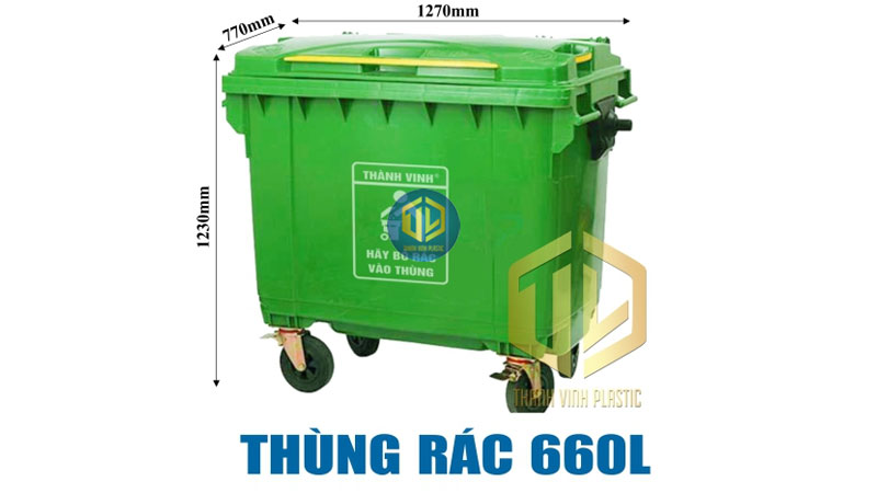 TOP 5 thùng rác lớn có bánh xe tiện lợi, giá tốt nhất 2026