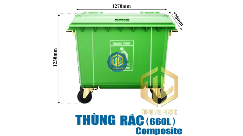 TOP 5 thùng rác lớn có bánh xe tiện lợi, giá tốt nhất 2026