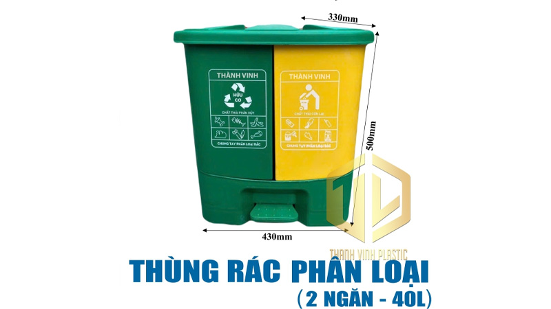 TOP 5 thùng rác 2 ngăn ngoài trời và trong nhà tốt nhất 2026
