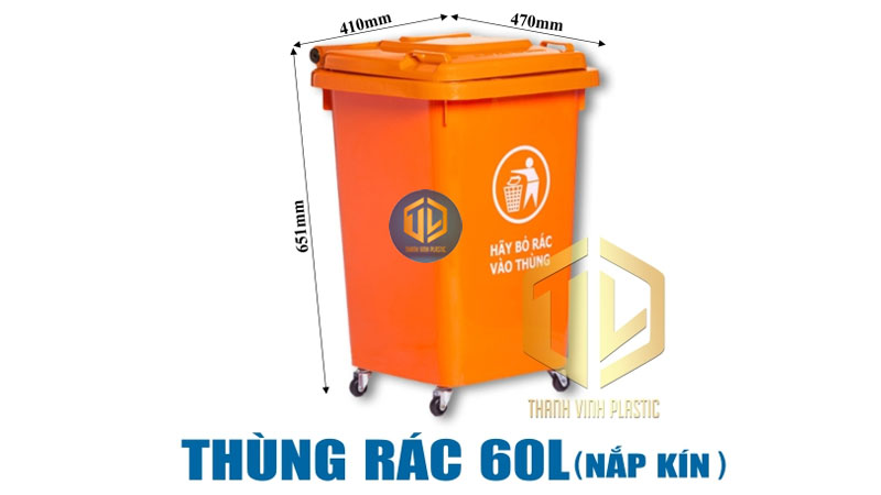 6 mẫu thùng rác 60 lít giá rẻ, chất lượng, đáng mua nhất 2026