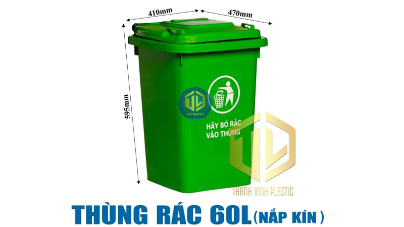 6 mẫu thùng rác 60 lít giá rẻ, chất lượng, đáng mua nhất 2026