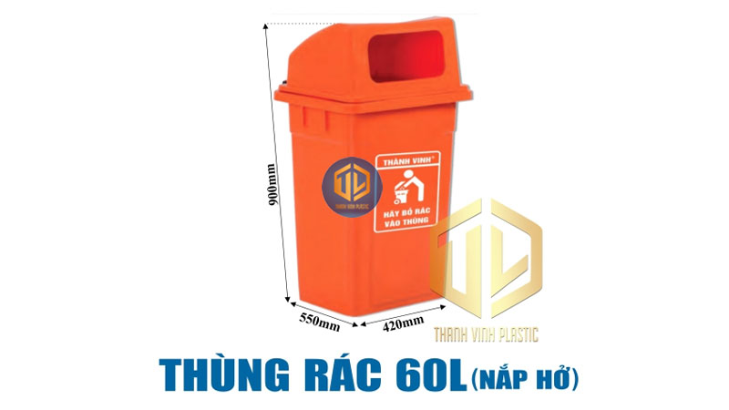 6 mẫu thùng rác 60 lít giá rẻ, chất lượng, đáng mua nhất 2026