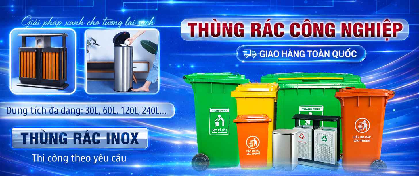 banner thung rac thanh vinh