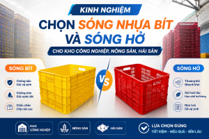 Kinh Nghiệm Chọn Sóng Nhựa Bít Và Sóng Hở Cho Kho Công Nghiệp, Nông Sản, Hải Sản