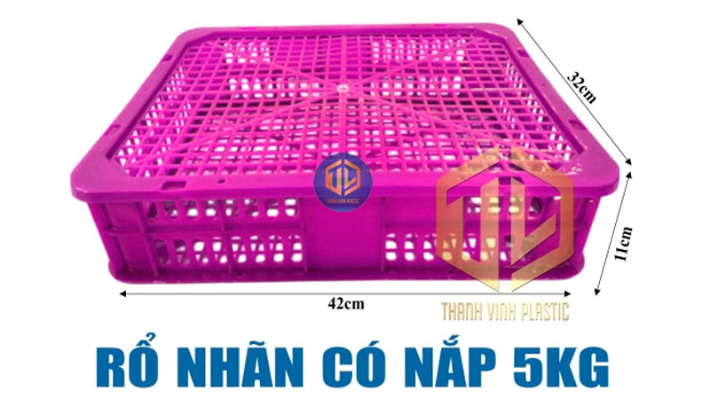 Rổ nhãn có nắp 5kg