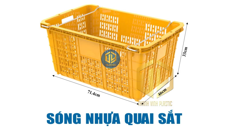 Sóng nhựa quai sắt