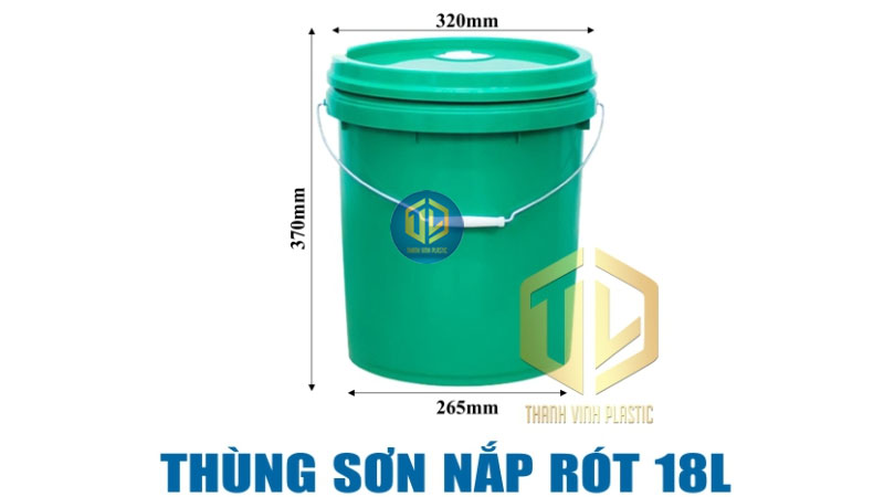 Thùng sơn nắp rót 18 lít