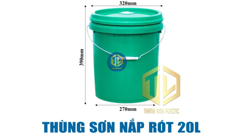 Thùng sơn nắp rót 20 lít