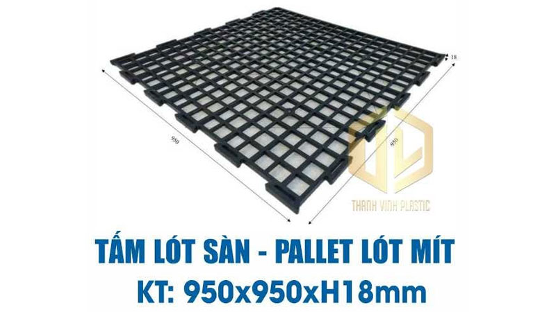 Pallet nhựa lót mít