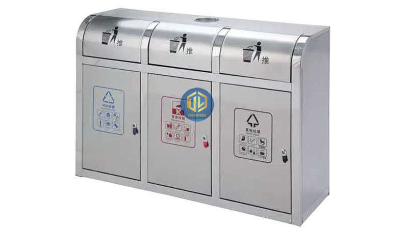 Thùng rác inox 3 ngăn