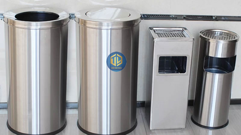 Thùng rác inox 304.