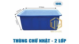 Thùng nhựa vuông và chữ nhật