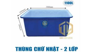 Thùng nhựa dung tích lớn.