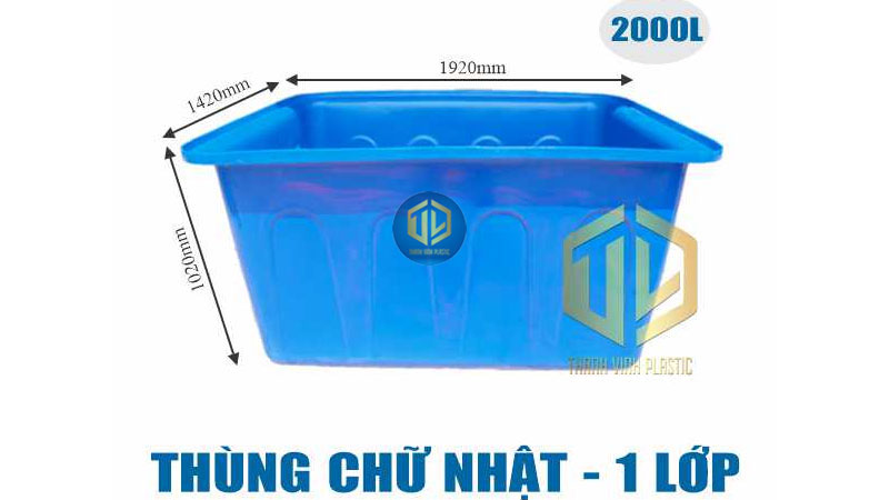 Thùng nhựa đựng nước 2000L