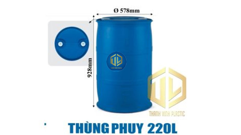 Thùng phuy nhựa 220L