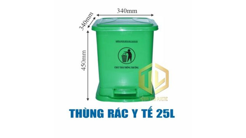 Thùng rác y tế 25L