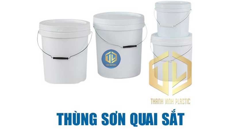 Thùng sơn quai sắt