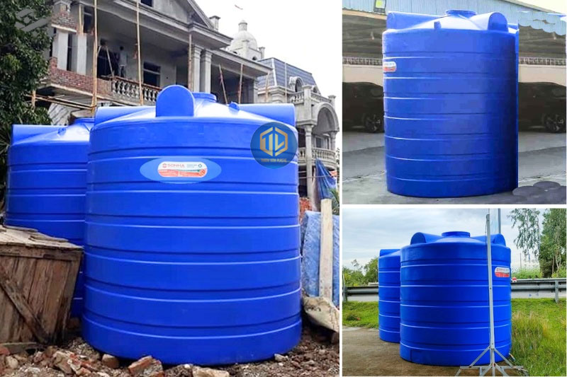 Bồn nhựa 1000 lít được sử dụng để dự trữ nước sinh hoạt