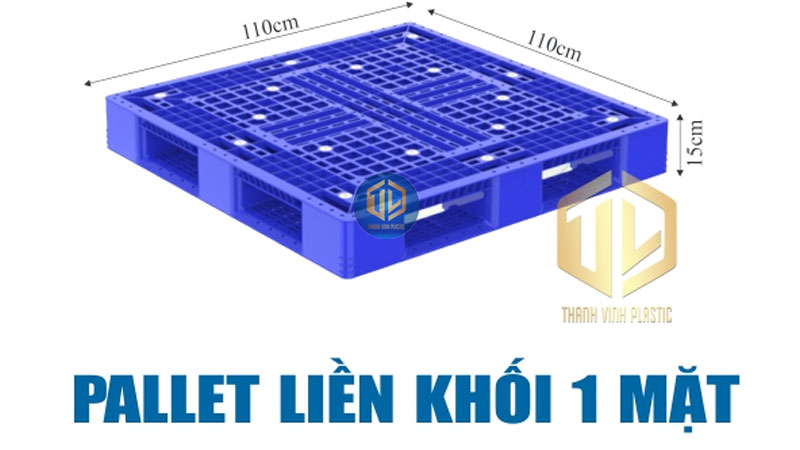 Ứng dụng của pallet nhựa 1100x1100x150mm