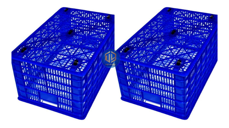 Sọt nhựa 5 bánh xe