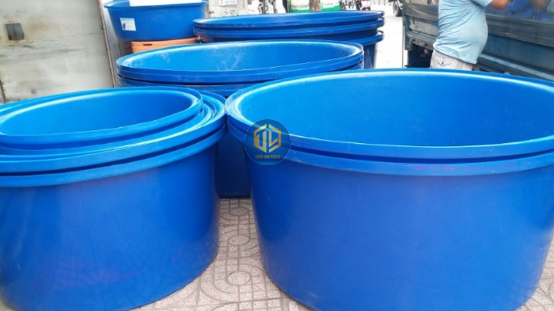 Thùng nhựa tròn 500L
