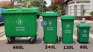 Chọn dung tích theo lượng rác