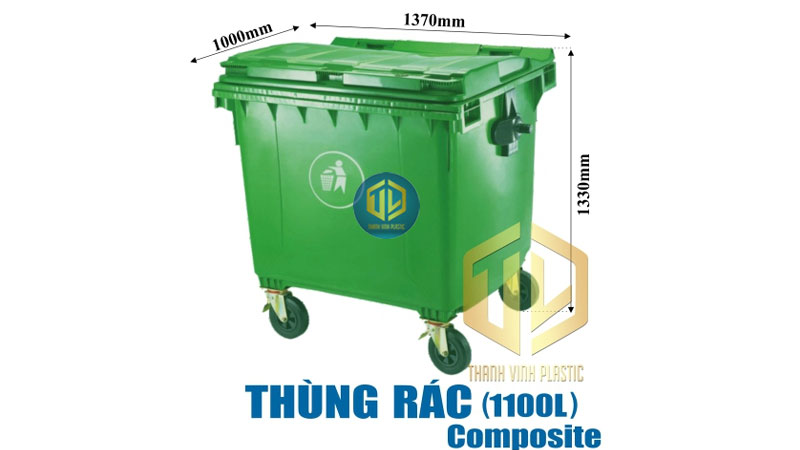 Thùng rác có bánh xe