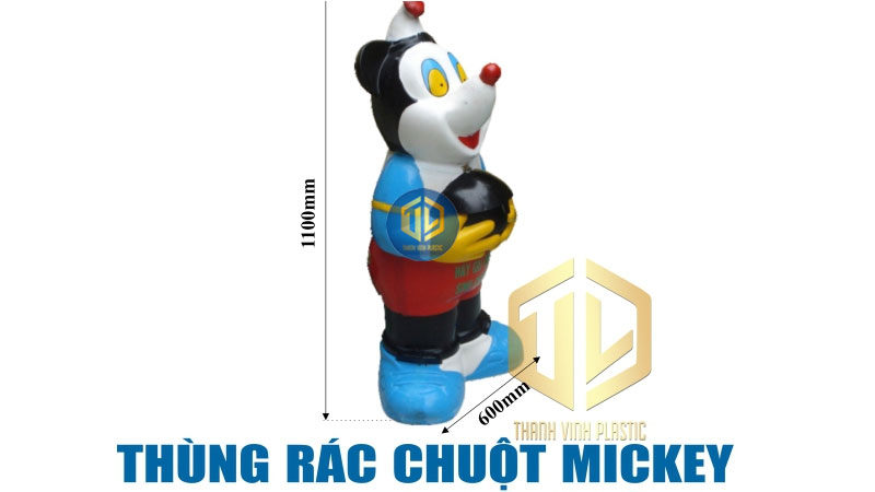 Thùng rác hình chuột Mickey